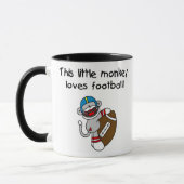 Socken-Affe-Liebe-Fußball Tasse (Links)