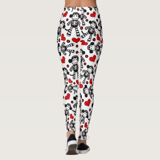 Socken-Affe-Liebe Leggings (Rückseite)