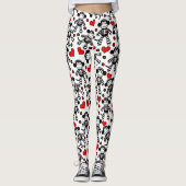 Socken-Affe-Liebe Leggings (Vorderseite)