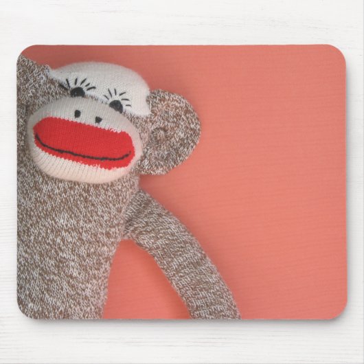Socken-Affe Mousepad (Vorne)