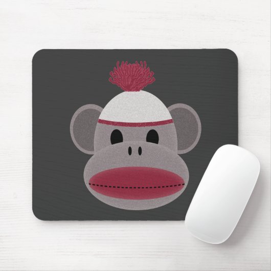Socken-Affe Mousepad (Mit Mouse)