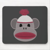Socken-Affe Mousepad (Vorne)