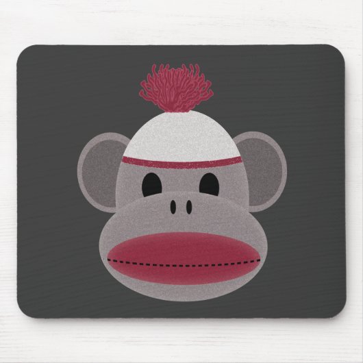 Socken-Affe Mousepad (Vorne)