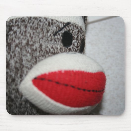 Socken-Affe Mousepad (Vorne)