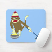Socken-Affe-olympisches Winden Mousepad (Mit Mouse)