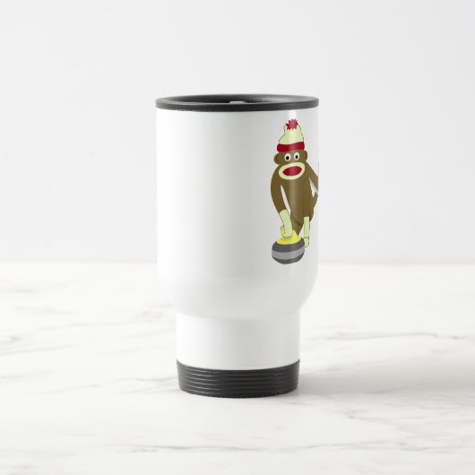 Socken-Affe-olympisches Winden Reisebecher (Mittel)