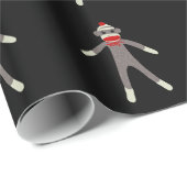 Socken-Affe-Packpapier Geschenkpapier (Rolleneckpunkt)