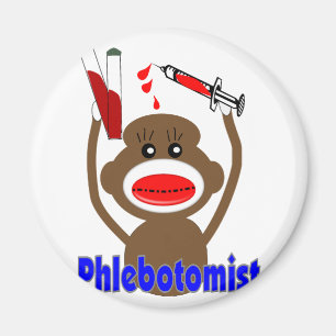 Socken-Affe Phlebotomist Geschenke--Entzückend Magnet