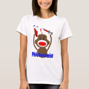 Socken-Affe Phlebotomist Geschenke--Entzückend T-Shirt