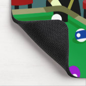 Socken-Affe-Pool-Billiardspieler Mousepad (Ecke)