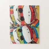 Socken-Affe-Puzzlespiel Puzzle (Vertikal)