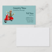 Socken-Affe-Roller Visitenkarte (Vorne/Hinten)