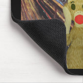 Socken-Affe-Schrei mousepad (Ecke)