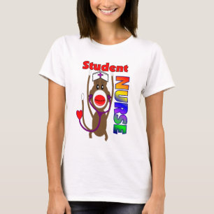 Socken-Affe-Schwesternschülerin T-Shirt
