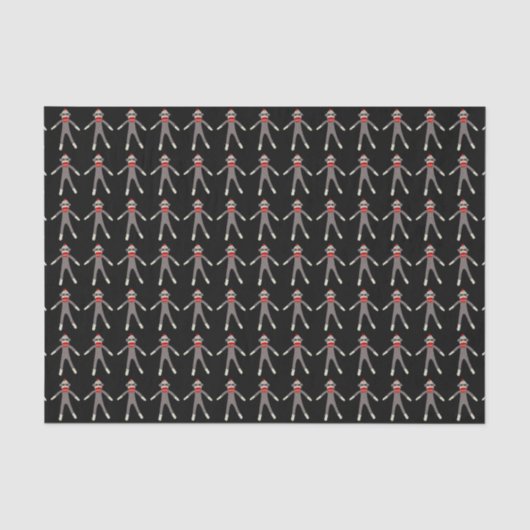 Socken-Affe Seidenpapier (Vorderseite)