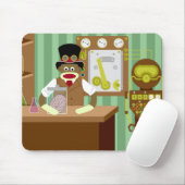 Socken-Affe Steampunk Wissenschaftler Mousepad (Mit Mouse)
