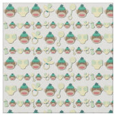 Socken-Affe Stoff (Nahaufnahme)