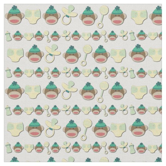 Socken-Affe Stoff (Nahaufnahme)