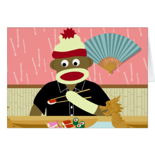 Socken-Affe-Sushi