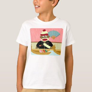 Socken-Affe-Sushi T-Shirt