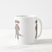 Socken-Affe-Tasse Kaffeetasse (VorderseiteRechts)
