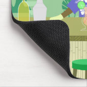 Socken-Affe Tiki Bar Mousepad (Ecke)