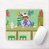 Socken-Affe Tiki Bar Mousepad (Mit Mouse)