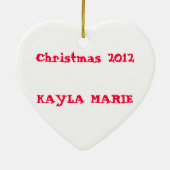 SOCKEN-AFFE-VERZIERUNG PERSONALISIERT KERAMIK ORNAMENT (Hinten)