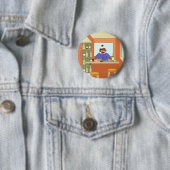 Socken-Affe-Wein-Schmecker Button (Beispiel)