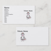 Socken-Affe-zukünftige Krankenschwester-T - Shirts Visitenkarte (Vorne/Hinten)