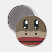 Socken-Affen-Face-Produkte Magnet (Vorderseite/Rückseite)