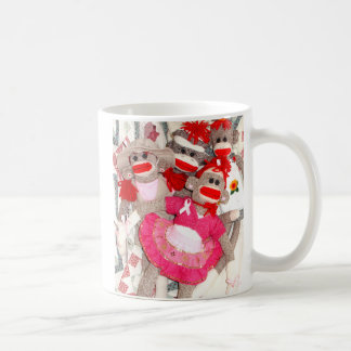 Socken-Affen für die Heilungs-Rosa-Band-Tasse Kaffeetasse