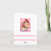 Socken-Affen für die Karte Heilungs-Hawaiis Cathy (Rückseite)