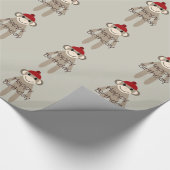 Socken Affen Geburtstag Geschenkpapier (Ecke)