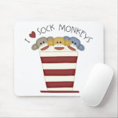 Socken-Affen Mousepad (Mit Mouse)