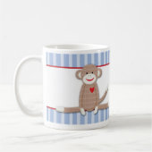 Socken Affen Personalisiert Kaffee Tasse (Links)