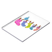 Socken an der Wäscheleine Notizblock (Linke Seite)