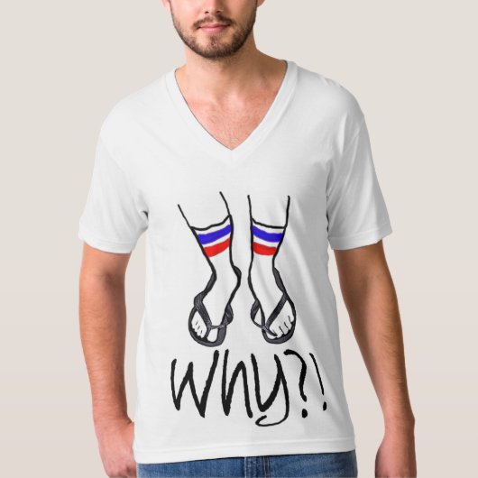 Socken auf Flocken T-Shirt (Vorderseite)