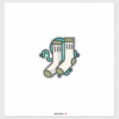 Socken Aufkleber (Blatt)