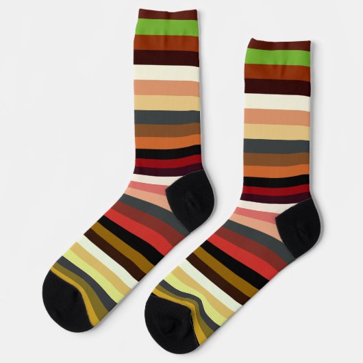 Socken aus Erdtone (Linkes Detail)