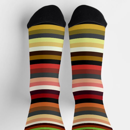 Socken aus Erdtone (Oben)