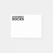 Socken automatisch korrigieren post-it klebezettel (Vorderseite)