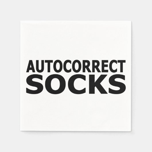 Socken automatisch korrigieren serviette (Vorderseite)