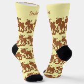 Socken Bactrisches Kamel Design (Gewinkelt)