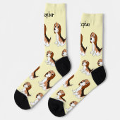 Socken Beagle Hund Design (Linkes Detail)