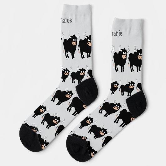 Socken Black Bull Design (Linkes Detail)