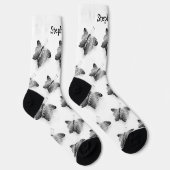 Socken Black Butterfly Design (Rechts)