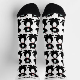 Socken Black Cat Design