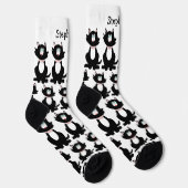 Socken Black Cat Design (Rechts)