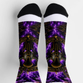 Socken Black Horn – Wikingerhelm mit Flamme (Oben)
